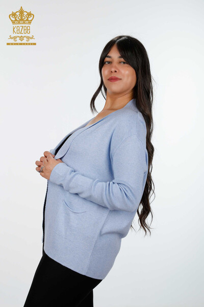 Grossiste Femmes Cardigan Deux Poche Détaillée Viscose - 14687 | KAZEE - 2