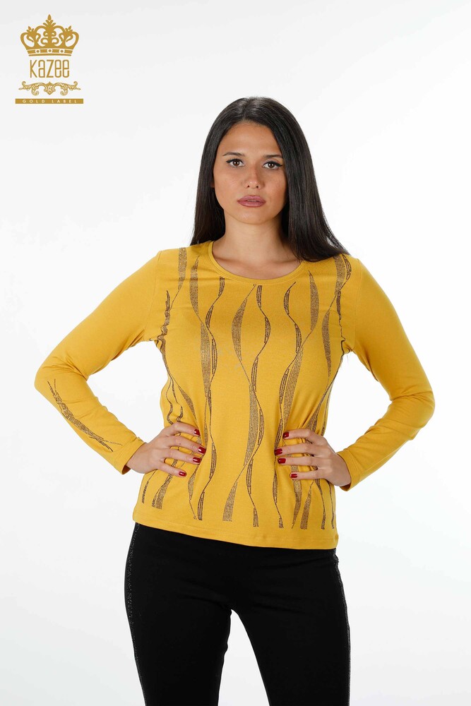 Vente en gros Chemisier Femme Ligne Détaillée Pierre Brodée - 79024 | KAZEE - 8