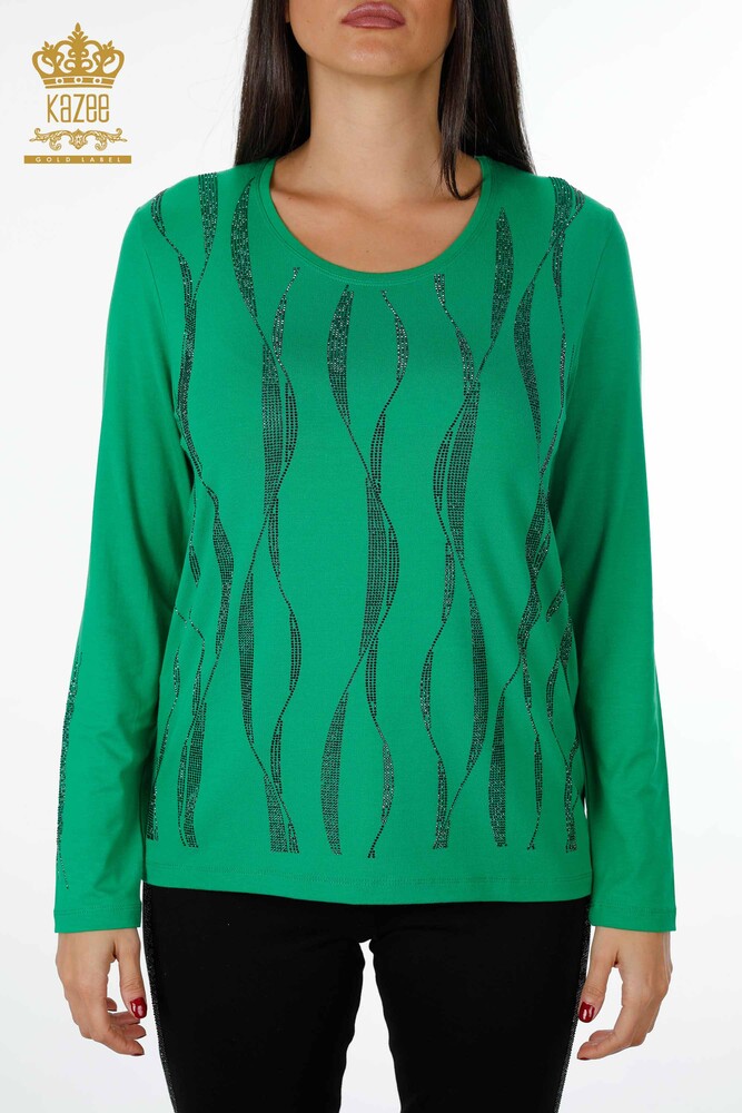 Vente en gros Chemisier Femme Ligne Détaillée Pierre Brodée - 79024 | KAZEE - 29