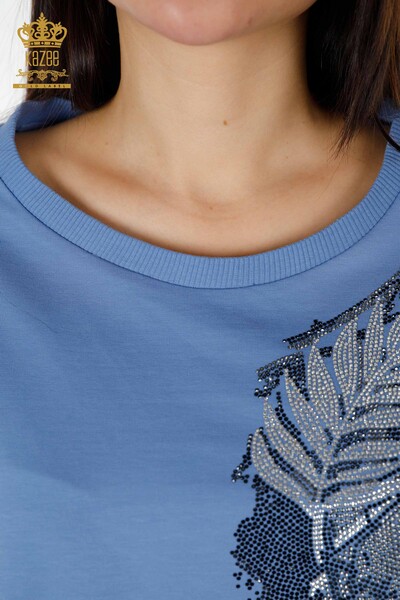 Grossiste Ensemble Survêtement Femme Détail Tigre Bleu - 17459 | KAZEE - 5