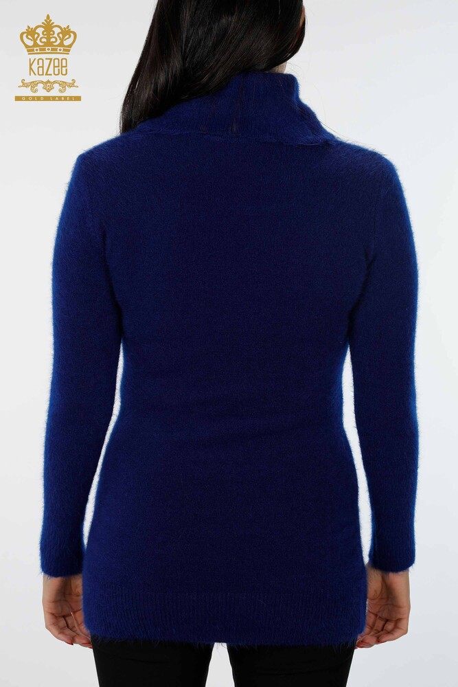 Grossiste Tunique Tricot Femme Couleur Plume Motif Pierre Brodée - 18892 | KAZEE - 10