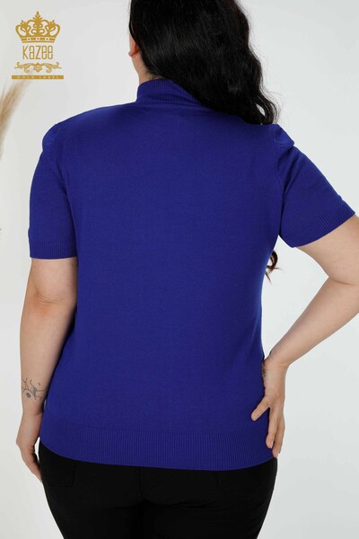 Vente en gros Pull en maille pour femme modèle américain Saks - 14541 | KAZEE - Thumbnail