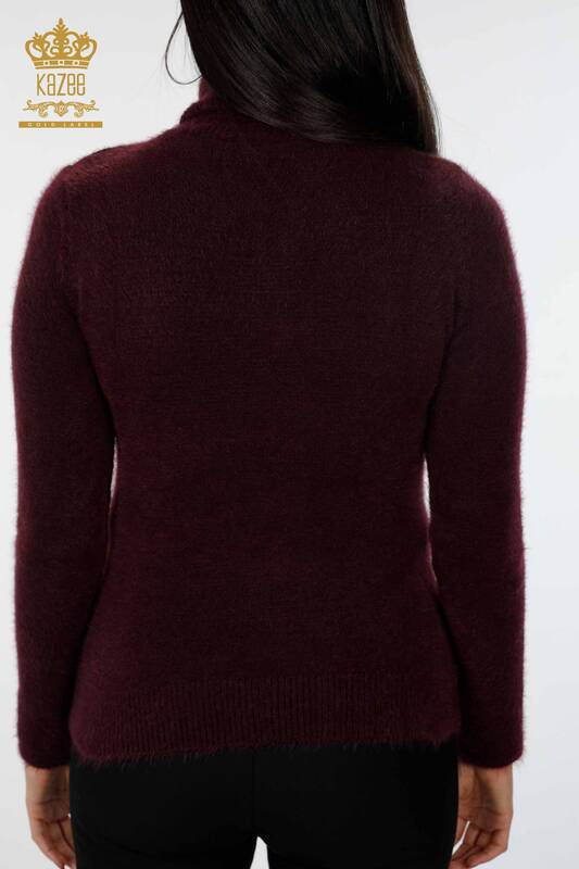 Vente en gros de pull en tricot pour femmes à motifs lettre brodée en pierre détaillée - 18730 | KAZEE