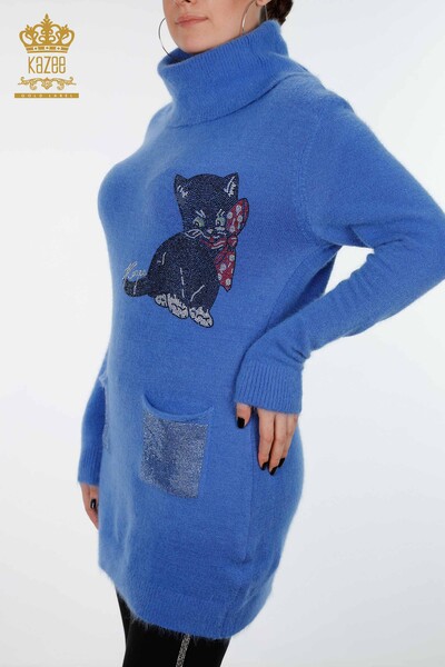 Tunique en gros de tricots pour femmes à motifs de chat Kazee Pierre détaillée - 18882 | KAZEE - Thumbnail