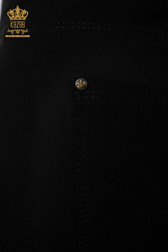 Grossiste Jupe Longue Poche Femme Noir - 4190 | KAZEE - 11