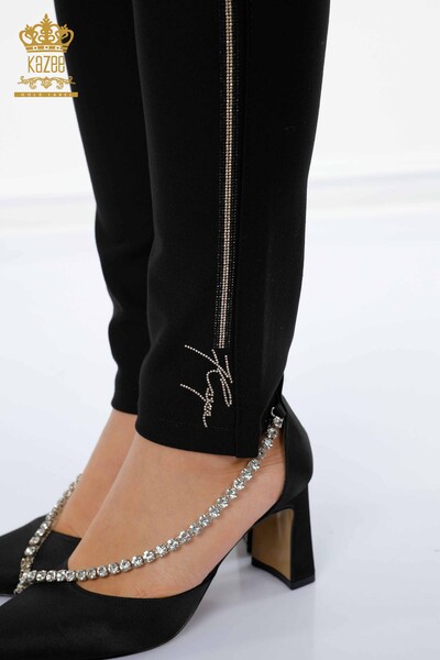 Grossiste Pantalon Leggings Femme Noir - 3330 | KAZEE - Thumbnail (2)