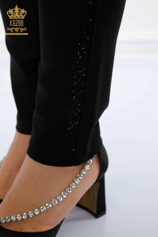 Grossiste Pantalon Leggings Femme Noir - 3475 | KAZEE