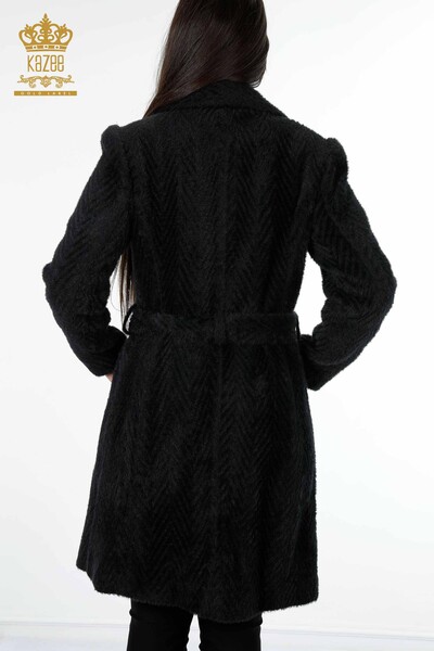 gros manteau noir femme