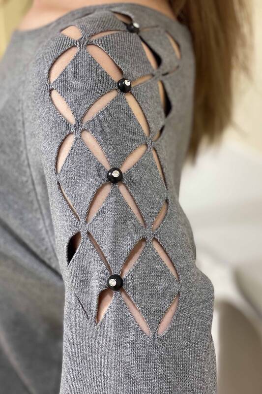 Vente en gros de pull en tricot à motif de diamants pour femmes - 15184 | KAZEE