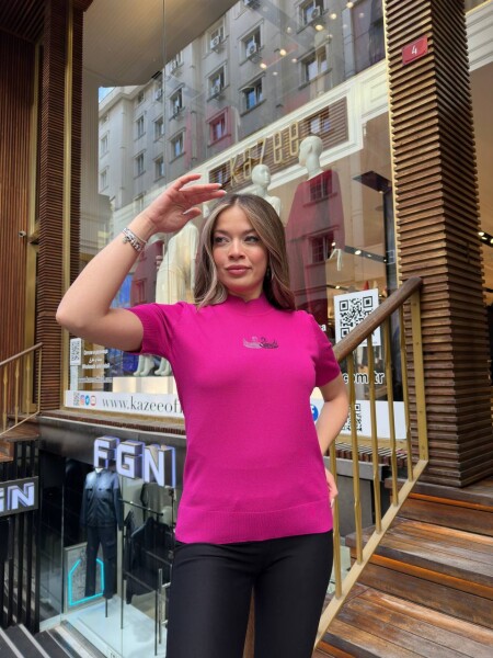 Вязаный свитер - с узором 