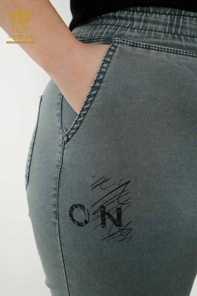 all'ingrosso Pantaloni da donna con elastico in vita Visone - 3676 | KAZEE - 3