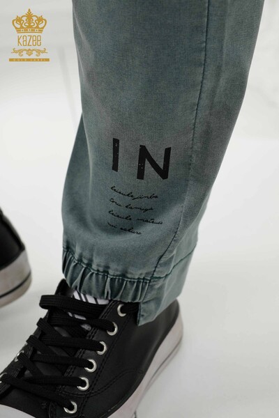 all'ingrosso Pantaloni da donna con elastico in vita Visone - 3676 | KAZEE - 6