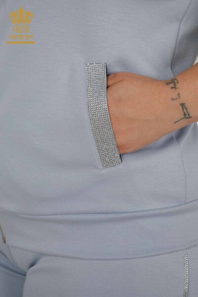 All'ingrosso Tuta da donna con cappuccio blu - 20392 | KAZEE - 5