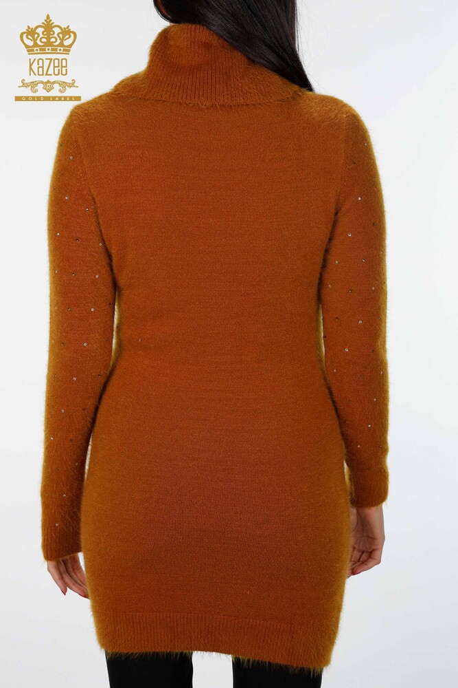 Wholesale Women's Angora Tunic Stone Embroidered Two Pocket Detailed - 18876 | KAZEE - 5