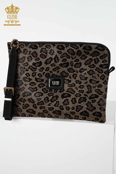 Wholesale Women's Handbag Leopard Stone Embroidered - 513 | KAZEE - Thumbnail