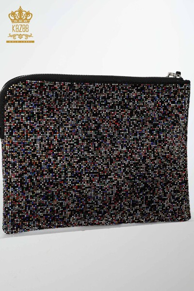 Wholesale Women's Bag Colored Stone Embroidered Mixed - 532 | KAZEE - Thumbnail
