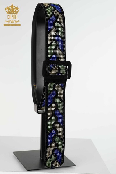 Wholesale Women's Belt Stone Embroidered Pattern - 524 | KAZEE
