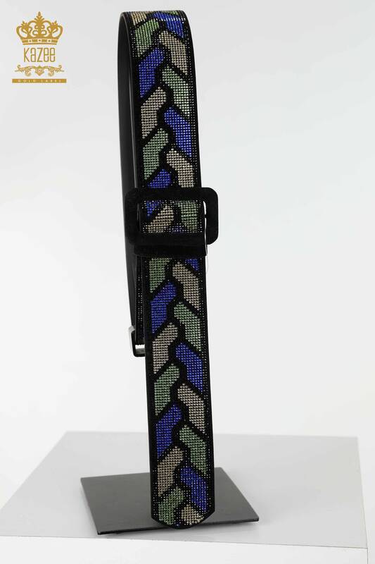 Wholesale Women's Belt Stone Embroidered Pattern - 524 | KAZEE