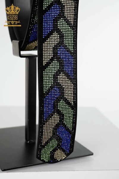Wholesale Women's Belt Stone Embroidered Pattern - 524 | KAZEE - Thumbnail