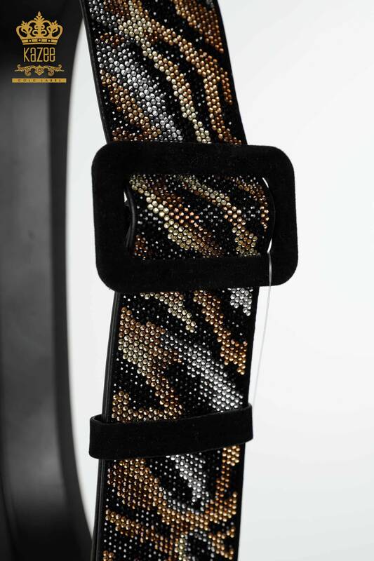 Wholesale Women's Belt Stone Embroidered Pattern - 533 | KAZEE