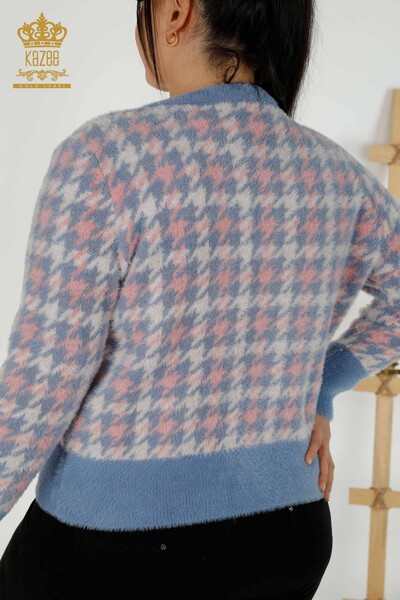 Wholesale Women's Cardigan - Angora - Blue - 30128 | KAZEE - 5