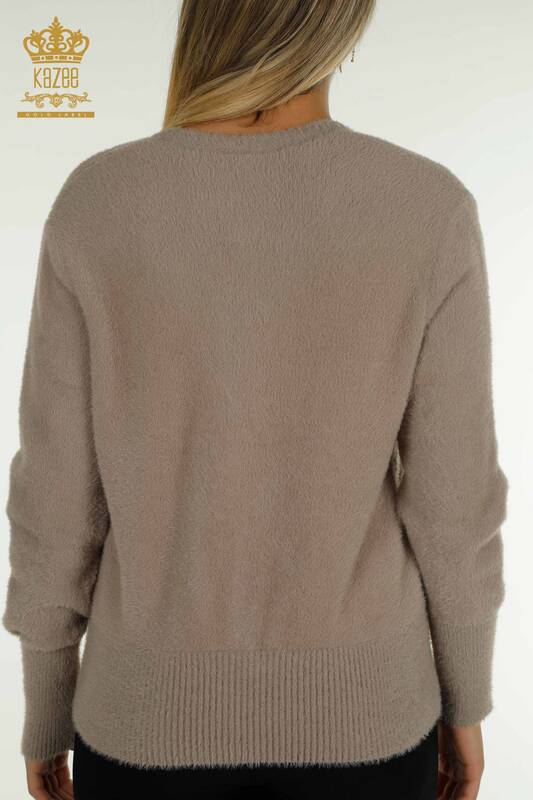 Wholesale Women's Cardigan Angora Gray - 30447 | KAZEE
