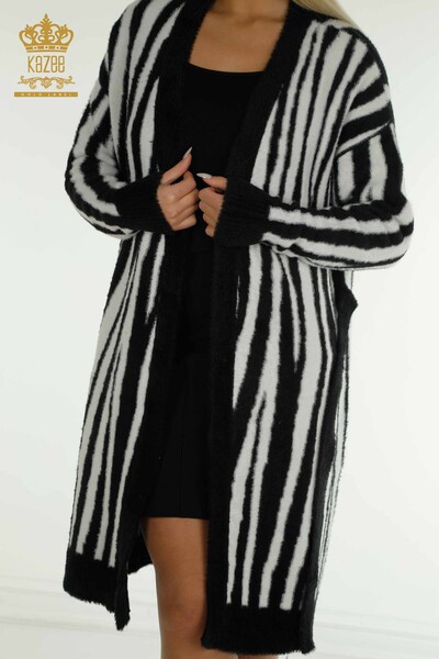 Wholesale Women's Cardigan Angora Two Color Ecru - 30312 | KAZEE - 5