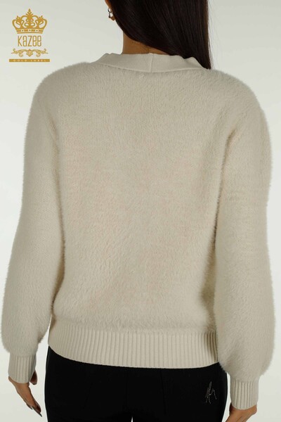 Wholesale Women's Cardigan Button Detailed Stone - 30626 | KAZEE - 8