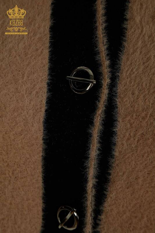Wholesale Women's Cardigan Buttoned Angora Mink - 30444 | KAZEE