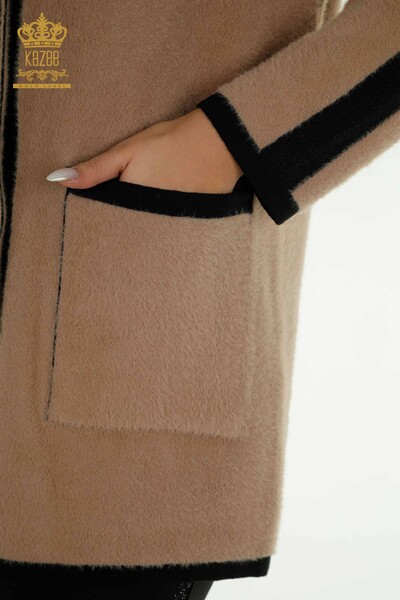 Wholesale Women's Cardigan Buttoned Angora Mink - 30444 | KAZEE - Thumbnail
