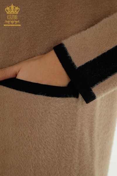 Wholesale Women's Cardigan Buttoned Angora Mink - 30444 | KAZEE - Thumbnail