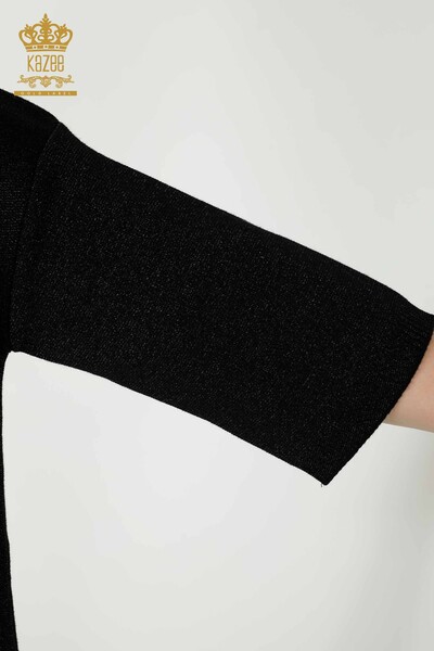 Wholesale Women's Cardigan - Pocket Detailed - Black - 30047 | KAZEE - 5