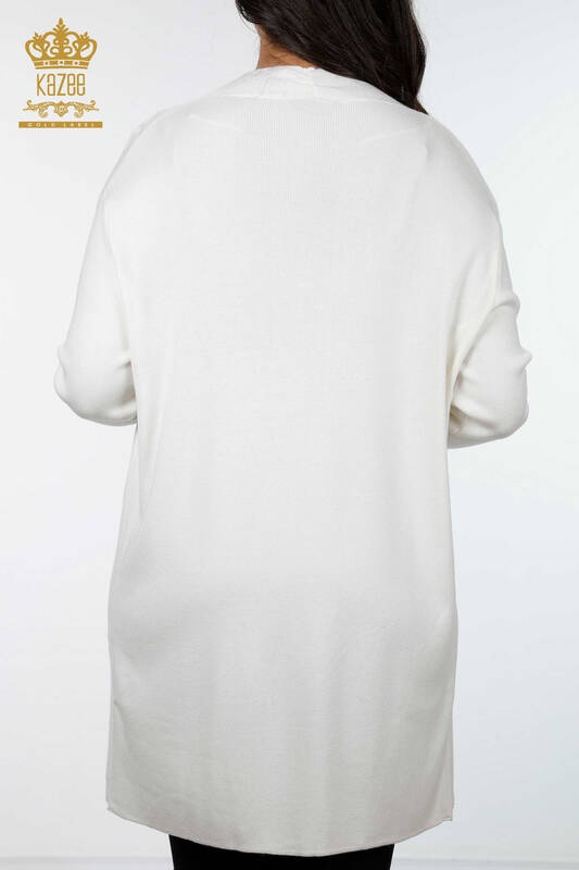 Wholesale Women's Cardigan Patterned Long Viscose - 15440 | KAZEE