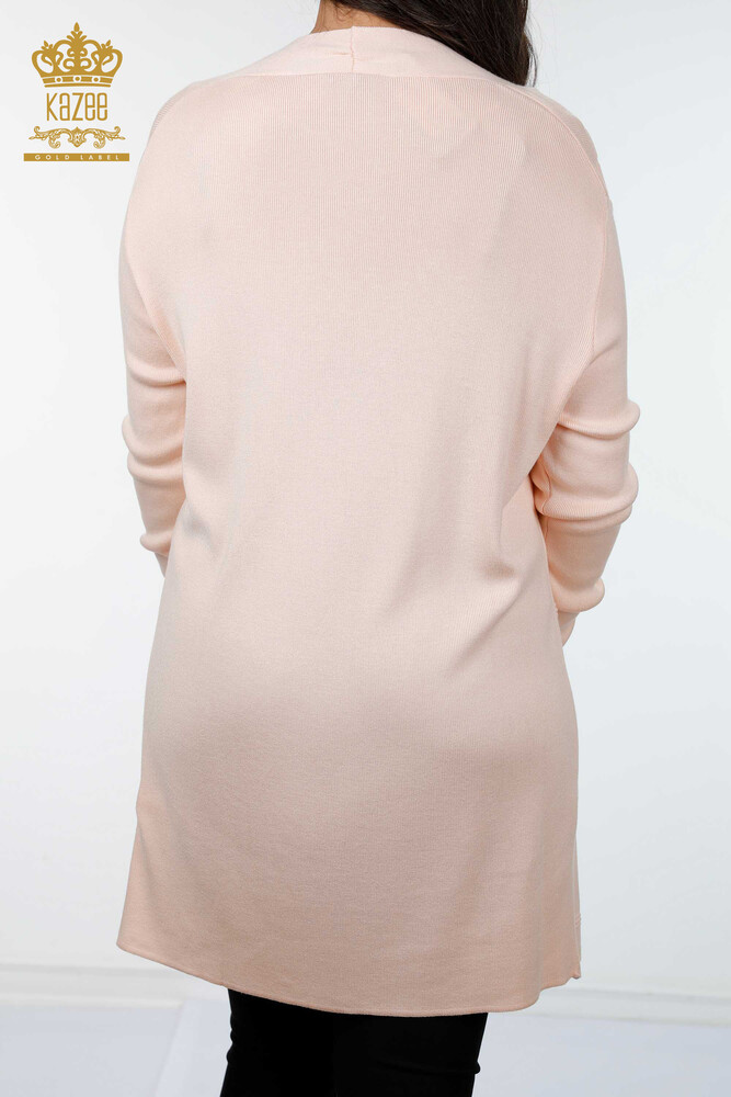 Wholesale Women's Cardigan Patterned Long Viscose - 15440 | KAZEE - 15