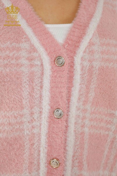 Wholesale Women's Cardigan - Two Colors - Angora - Powder - 30177 | KAZEE - Thumbnail
