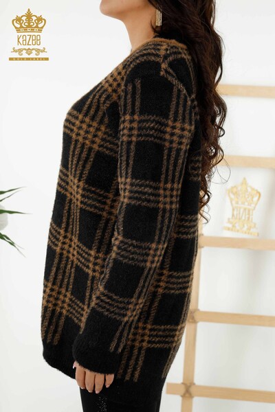 Wholesale Women's Cardigan - Two Colors - Angora - Black - 30177 | KAZEE - 6