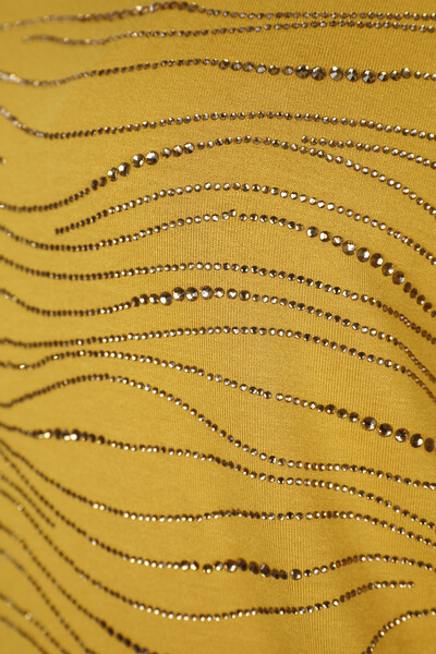 Wholesale Women Combed Cotton Crystal Stone Embroidered - 77930 | KAZEE - Thumbnail