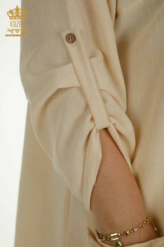 Wholesale Women's Two-piece Suit Pocket Detailed Mink - 2402-211031 | S&M