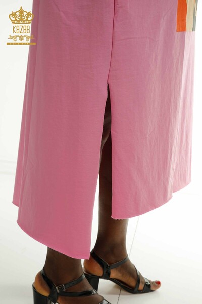 Wholesale Women's Dress Beaded Pink - 2402-231001 | S&M - Thumbnail