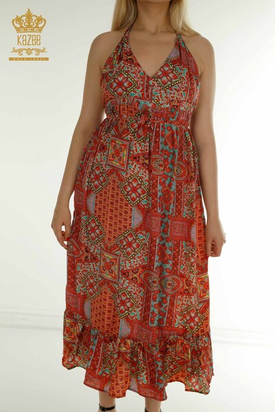 Wholesale Women's Dress Low-cut Red - 2404-Style YY-20 | D - Thumbnail