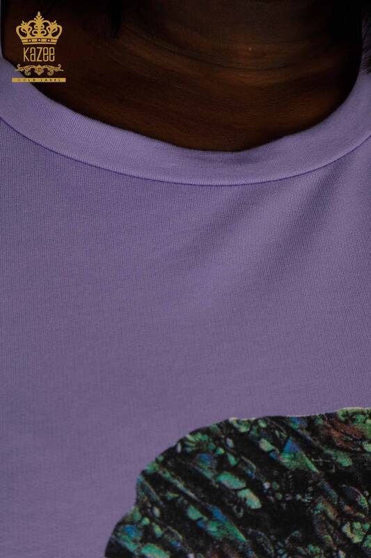 Wholesale Women's Dress Pocket Detailed Lilac - 2402-231039 | S&M