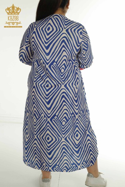 Wholesale Women's Dress Pocket Detailed Saks - 2402-211647 | S&M - Thumbnail
