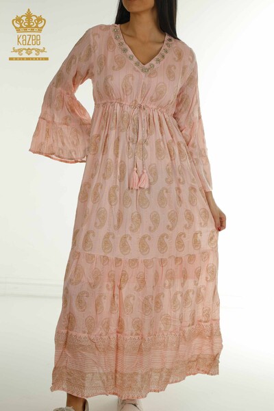 Wholesale Women's Dress Tassel Detailed Powder - 2402-1112 | S&M - Thumbnail