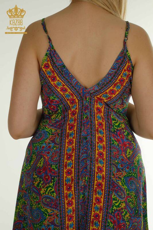 Wholesale Women's Dress Strap Patterned - 2404-Style-3 | D