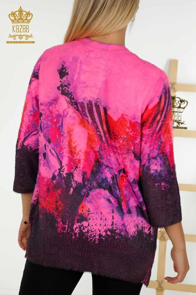 Wholesale Women's Cardigan Angora Digital - 30345 | KAZEE - Thumbnail