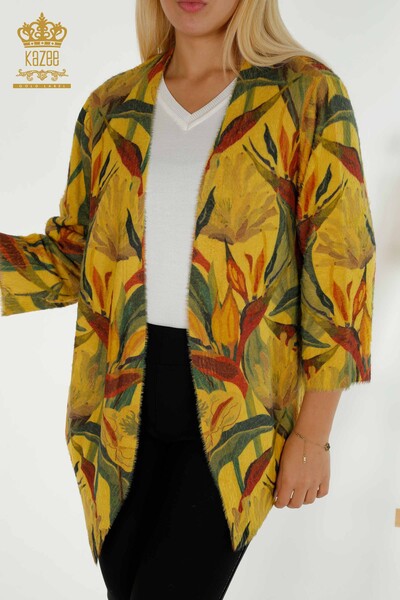 Wholesale Women's Cardigan Angora Digital - 30492 | KAZEE - Thumbnail