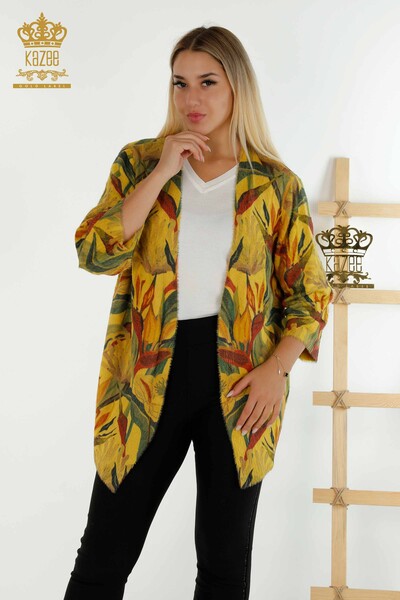 Wholesale Women's Cardigan Angora Digital - 30492 | KAZEE - Thumbnail