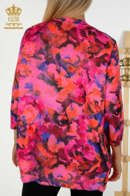Wholesale Women's Cardigan Angora Patterned - 30451 | KAZEE