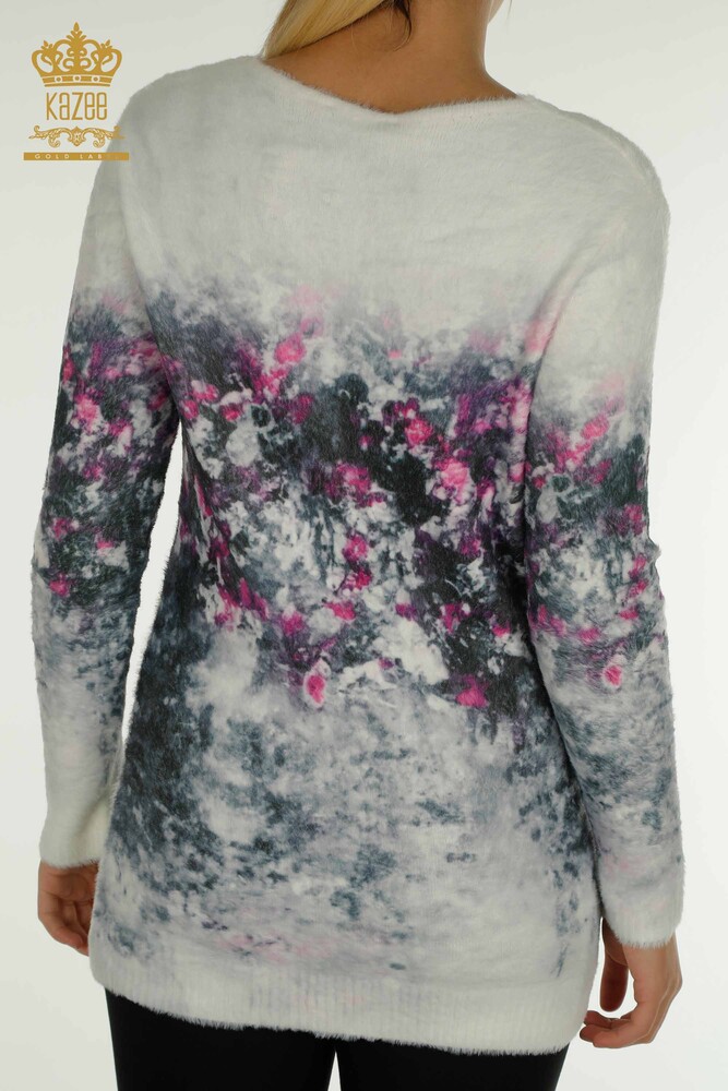 Wholesale Women's Knitwear Angora Long Sleeve Digital - 40013 | KAZEE - 8