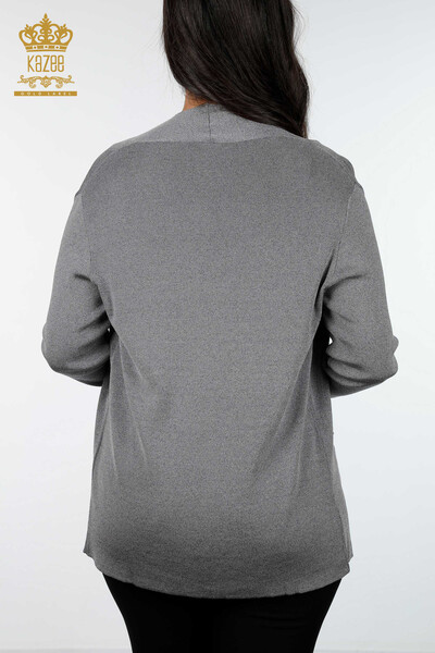 Wholesale Women's Knitwear Cardigan Long Pocket Detailed Viscose - 15744 | KAZEE - 4